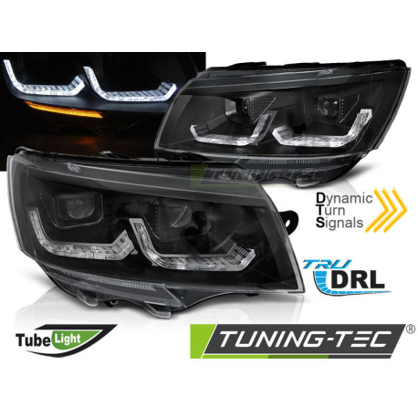 Világítás FÉNYSZÓRÓ Csőfény FEKETE DRL SEQ VW T6.1 20- | race-shop.hu