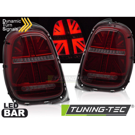 Világítás LED HÁTSÓ LÁMPÁK PIROS FÜSTSZÍNű SEQ MINI COOPER F55 F56 F57 14-17 6-PIN | race-shop.hu