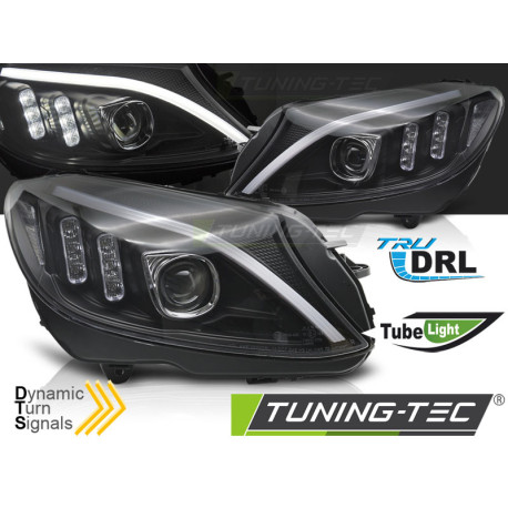Világítás FÉNYSZÓRÓ TUBE LED FEKETE MERCEDES W205 14-18 | race-shop.hu