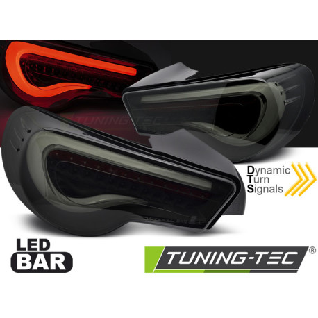 Világítás TOYOTA GT86 12-21 LED FEKETE FÜSTSZÍNű FEHÉR SEQ | race-shop.hu