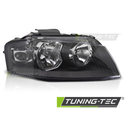 HEADLIGHT BLACK RIGHT SIDE TYC fits AUDI A3 8P 03-08