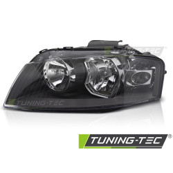 HEADLIGHT BLACK LEFT SIDE TYC fits AUDI A3 8P 03-08