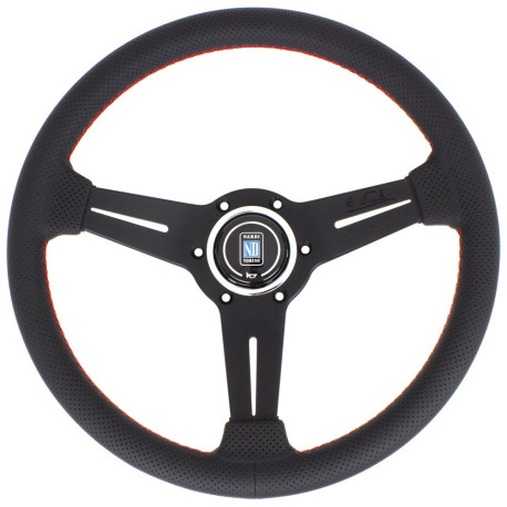Kormányok 3 küllős sportkormány Nardi Classic ND33, 330mm, bőr, 25mm mélység, fekete | race-shop.hu