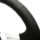 Kormányok 3 küllős sportkormány Nardi Deep Corn, 350mm, bőr, 75mm mélység, fekete/ezüst | race-shop.hu
