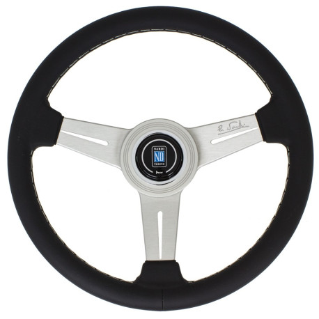 Kormányok 3 küllős sportkormány Nardi Classic ND33, 330mm, bőr, 40mm mélység, fekete | race-shop.hu