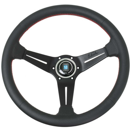 Kormányok 3 küllős sportkormány Nardi Classic ND36, 360mm, bőr, perforált bőr, 40mm mélység, fekete | race-shop.hu