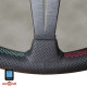 Kormányok 3 küllős sportkormány Nardi Deep Corn, 350mm, bőr, háromszektoros Italia varrás, 75mm mélység, fekete | race-shop.hu