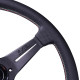 Kormányok 3 küllős sportkormány Nardi Deep Corn, 350mm, bőr, Italia varrás, 75mm mélység, fekete | race-shop.hu