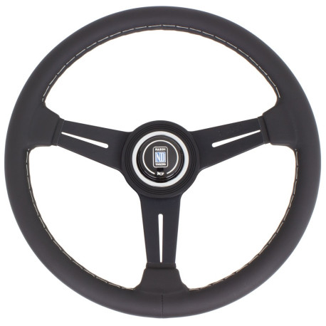Kormányok 3 küllős sportkormány Nardi Classic ND34, 340mm, bőr, 40mm mélység, fekete | race-shop.hu