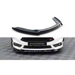 MAXTON DESIGN első splitter Ford Fiesta ST Mk7 Facelift-hez, fényes fekete, V6