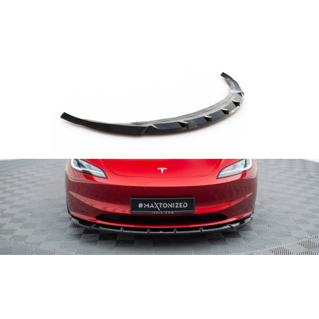 Body kitek és vizuális kiegészítők Első splitter V2 Tesla Model 3 Project Highland(Facelift) | race-shop.hu