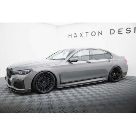 Body kitek és vizuális kiegészítők MAXTON DESIGN splitter szett BMW 7 M-Pack G11 Facelift-hez, karbon | race-shop.hu