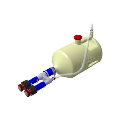 ATL 1.5" Dual Probe Egyenes nyak Utántöltő palack csatlakozás