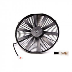 Univerzális elektromos ventilátor SPAL 350mm - szívó, 12V SÉRÜLT