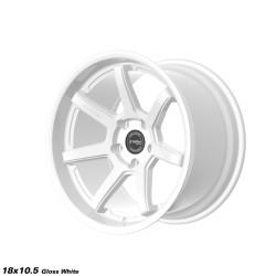 STROM DS-15 kerék 18x10.5 5x114.3 73.1 ET10, Teljes fényes fehér