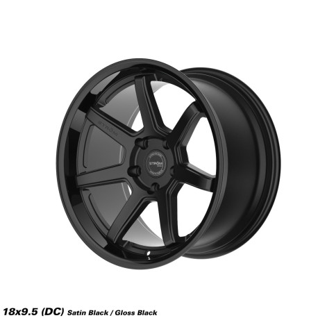 ALU disky STROM STROM DS-15 kerék 18x9.5 5x114.3 73.1 ET10, Fényes fekete / Szatén fekete | race-shop.hu