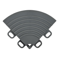 RACES Moduláris padló - szegély, Világosszürke