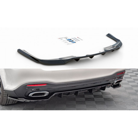 Body kitek és vizuális kiegészítők Központi Hátsó Splitter (függőleges vonalakkal) MERCEDES-BENZ GLS AMG-Line X167 SÉRÜLT | race-shop.hu