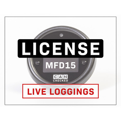 CANCHECKED display CANchecked license License Live Naplózás az MFD15 számára | race-shop.hu