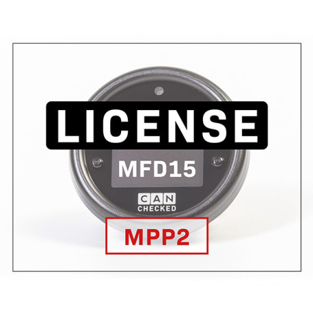 CANCHECKED display CANchecked license License MPP2 az MFD15 esetében | race-shop.hu