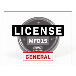 CANchecked license License Full Unlock (LiveLogging, Ethanol, MPP2, CANswitch) az MFD15 esetében