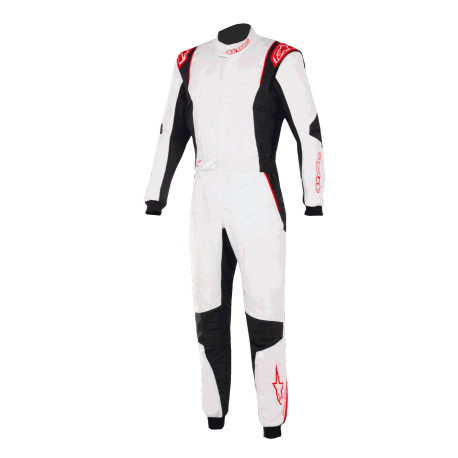 Overálok Alpinestars FIA overál GP Tech V4, Fehér/fekete/piros | race-shop.hu