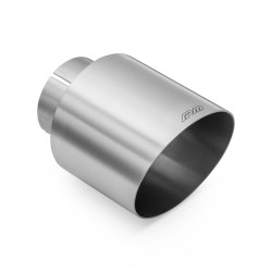 RM Motors szatén rozsdamentes acélból vágott vég KSCS 89mm, bemenet: 76mm