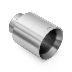 RM Motors szatén rozsdamentes acél vég KPCS/DS 76mm, bemenet: 63,5mm