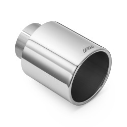 RM Motors polírozott rozsdamentes acél kipufogó vég KPZP 76mm, bemenet: 63,5mm