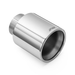 RM Motors polírozott rozsdamentes acél kipufogó vég KPZP/DK 101mm, bemenet: 76mm
