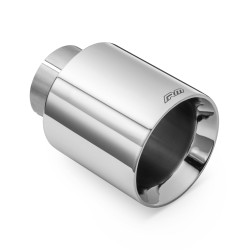 RM Motors polírozott rozsdamentes acél kipufogó vég KPCP/DS 89mm, bemenet: 50mm