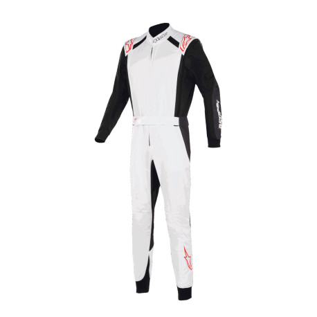 Overálok Alpinestars FIA overál KMX-5 V3, Fehér/fekete/piros | race-shop.hu