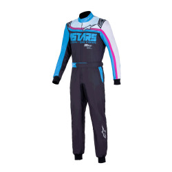 CIK-FIA gokart overál ALPINESTARS KMX-9 V3 Graphic 2, fekete/kék/fukszia