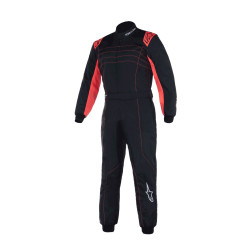 CIK-FIA gyerek gokart overál ALPINESTARS KMX-9 V3, fekete/piros/fluo