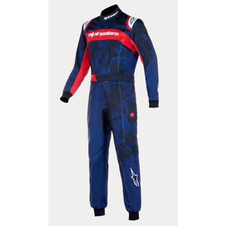 Overálok CIK-FIA gyerek gokart overál ALPINESTARS KMX-9 V3 Graphic 5, sötétkék/piros | race-shop.hu