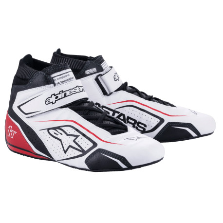 Akciók FIA versenycipő Alpinestars Tech-1 T V3, Fehér/fekete/piros | race-shop.hu