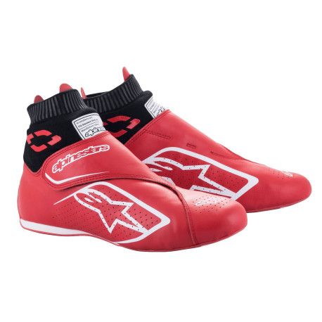 Cipők FIA versenycipő Alpinestars Supermono V2, Piros/fehér/fekete | race-shop.hu