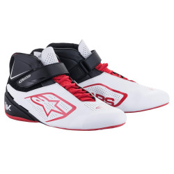 Gokart cipő Alpinestars Tech-1 K V2, fehér/fekete/piros