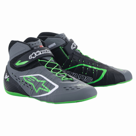 Cipők Versenycipő Alpinestars Tech-1 KX V2, Fekete/sötétszürke/zöld fluo | race-shop.hu