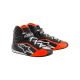 Gyerek gokart cipő Alpinestars Tech-1 K, fekete/fehér/fluo narancssárga