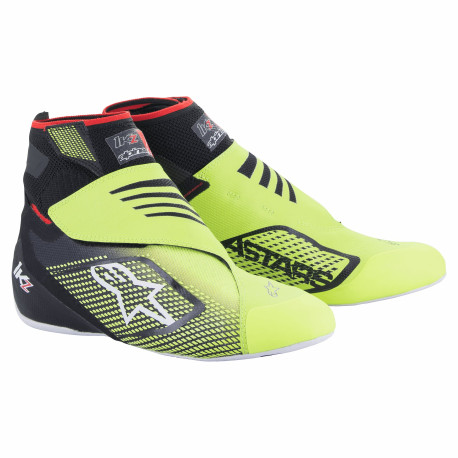 Cipők Versenycipő Alpinestars Tech-1 KZ V2, Fekete/sárga Fluo | race-shop.hu