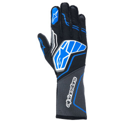FIA versenykesztyű Alpinestars Tech-1 ZX V4 (külső varrás), fekete/kék