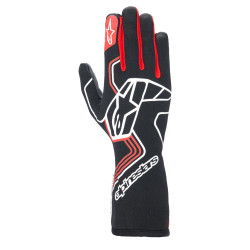 FIA versenykesztyű Alpinestars Tech-1 Race V4 (külső varrás), fekete/piros