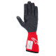 Kesztyűk FIA versenykesztyű Alpinestars Tech-1 Race V4 (külső varrás), fehér/piros | race-shop.hu