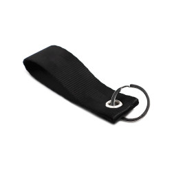 Biztonsági öv szíj kulcstartó - fekete