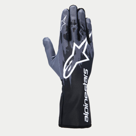 Kesztyűk FIA gokart kesztyű Alpinestars Tech-1 K V3 (külső varrás), fekete/antracit | race-shop.hu