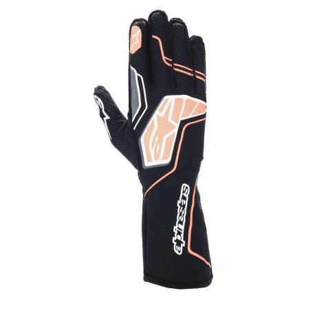 Kesztyűk Versenykesztyű Alpinestars Tech-1 KX V4 FIA, Fekete/narancssárga Fluo | race-shop.hu