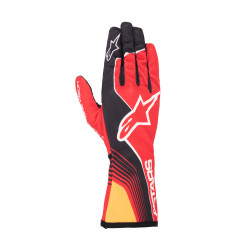 Gyerek gokart kesztyű Alpinestars Tech-1 K Race S V2 Future (belső varrás), piros/mandarin