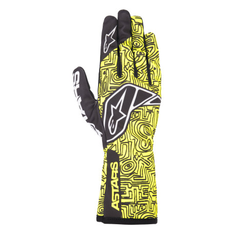 Kesztyűk Gokart kesztyű Alpinestars Tech-1 K Race V2 Vertical (belső varrás), fluo sárga | race-shop.hu