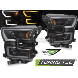 Fényszóró TUBE LIGHT DOUBLE BLACK FORD F150 MK13 14-17-hez